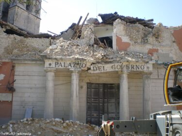 イタリア中南部の大きな地震…