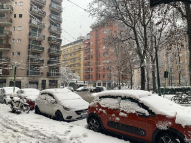 ミラノ大雪降りました！